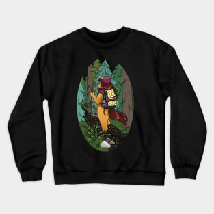 the horse goes camping Crewneck Sweatshirt